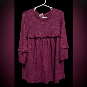 GAP Magenta Toddler Ruffle Dress size 4